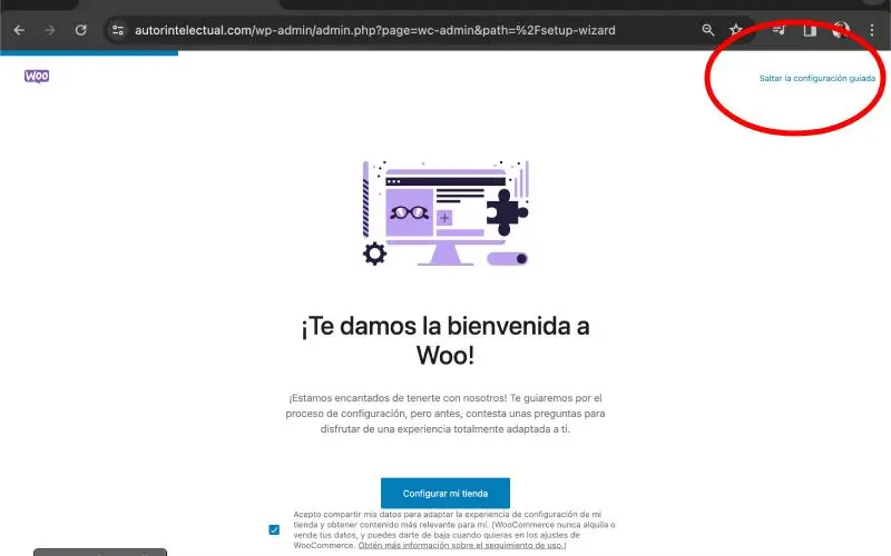 Asistente para configuración de WooCommerce